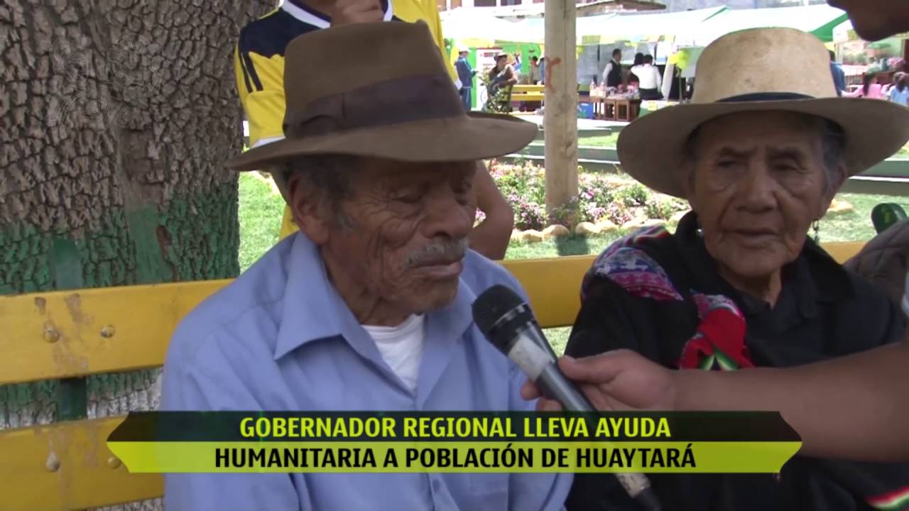 GOBERNADOR REGIONAL LLEVA AYUDA HUMANITARIA A POBLACIÓN DE HUAYTARÁ regional pokemon
