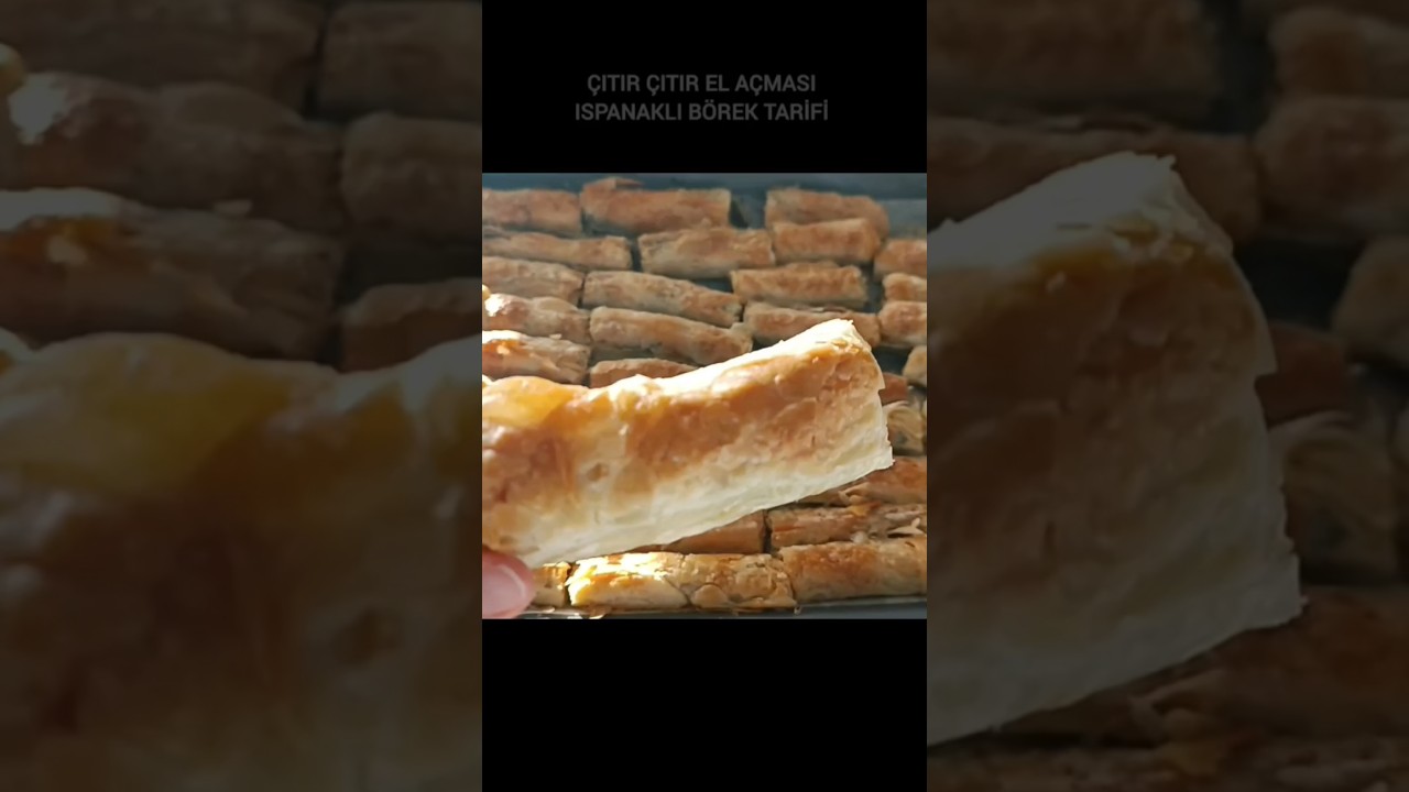 ✅ Çıtır çıtır el açması ıspanaklı börek tarifi #keşfet #shots