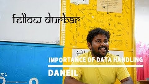 Daneil Speaks on Importance of Data Handling | Durbar | Teach For India Chennai