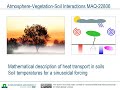 MAQ-22806 Soil heat flux (heat transport under sinusoidal forcing at the surface)