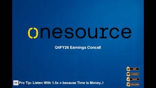 Onesource Specialty Pharma Ltd Q4FY26 Earnings Concall