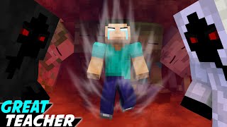 GREAT TEACHER JOHANZCRAFT VS BAD ENTITY'S  MINECRAFT ANIMATION MONSTER SCHOOL