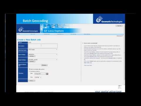 GT Loca Explore - Batch Geocoding Example