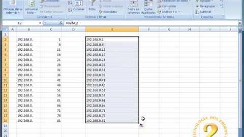 Combinar celdas con Excel 2007