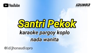KARAOKE SANTRI PEKOK - Pargoy Koplo ( Nada Wanita)