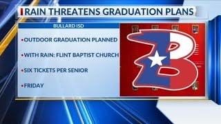 Rain threatens Bullard ISD graduation plans