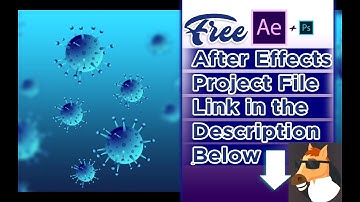 covid 19 animated background created in after effects