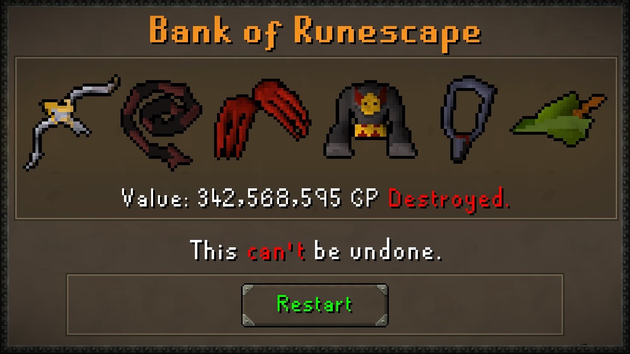 I lost my entire bank on Runescape (#2)
