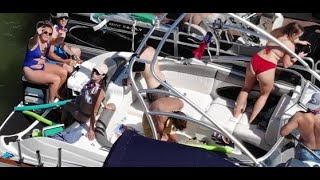 Sand Point 2nd Annual Tie Off, July 2, 2022, Caseville, Mich - Slideshow by Drone