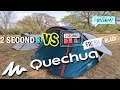 เต็นท์ 3 คน Quechua 2 second 3 Fresh & Black กับ Quechua 2 Second 3XL Fresh&Black