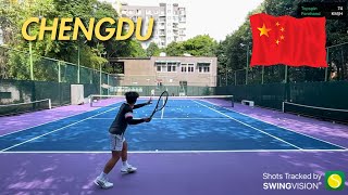 playing tennis in Chengdu 在成都打网球的经历