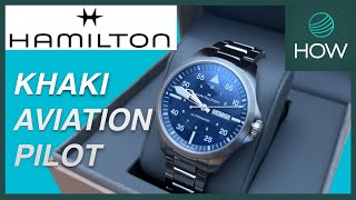 Hamilton KHAKI AVIATION PILOT DAY DATE 42mm H64635140