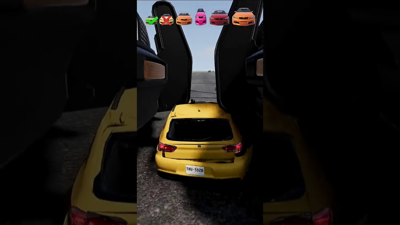 Big & Small vs Lego police 🚓 Roadblock BeamNG.drive😱😬 