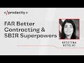 Prodacity: FAR Better Contracting &amp; SBIR Superpowers