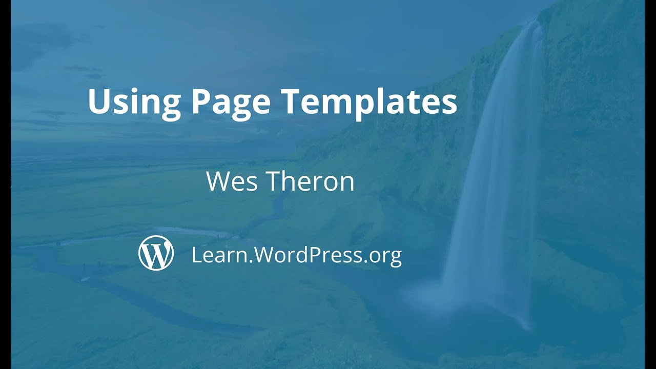 Using Page Templates