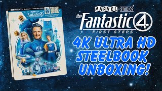 Fantastic Four First Steps 4K Ultra HD Blu-ray Steelbook - Unboxing!😆👊🏽4️⃣