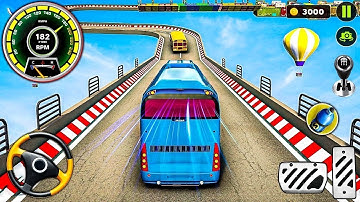 Crazy Bus Mega Ramp Impossible Racing - Bus Stunts Impossible Tracks - Android Gameplay