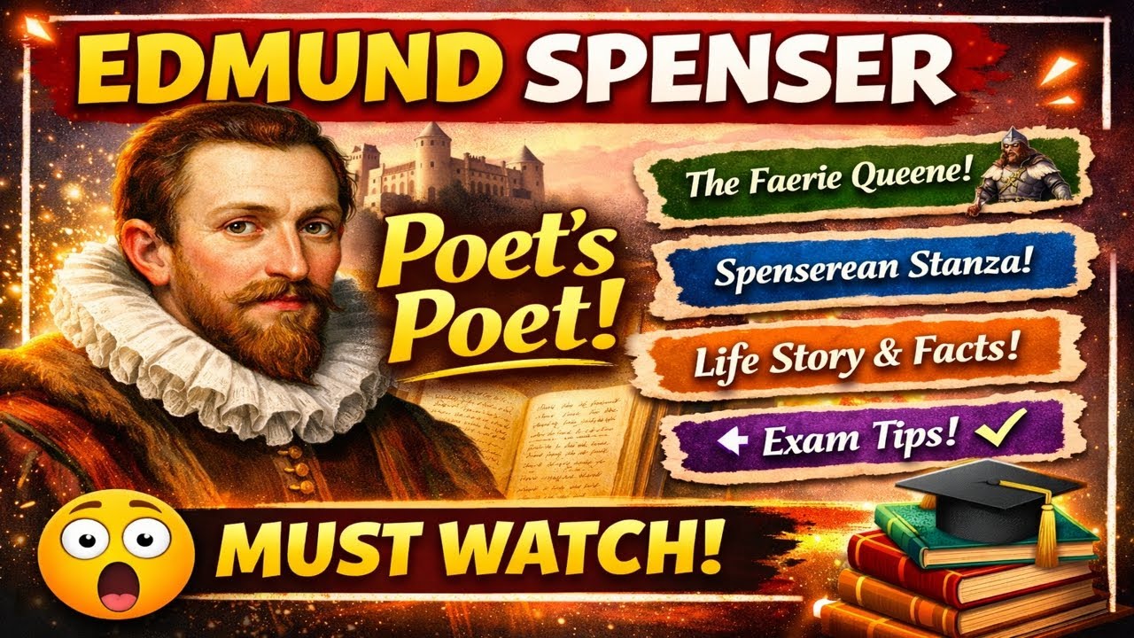 Edmund spenser life and work with explanation  in hindi/Edmund spenser/Edmund spenser in hindi