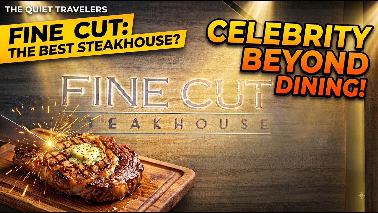 Celebrity Beyond Fine Cut Steakhouse Tour & Dining Review | Silent Ambient Vlog
