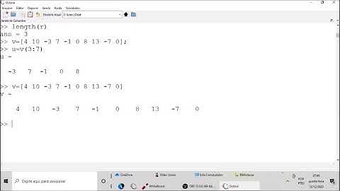 Programação Numérica em Octave/Matlab - Aula 2 (Lidando com Vetores)
