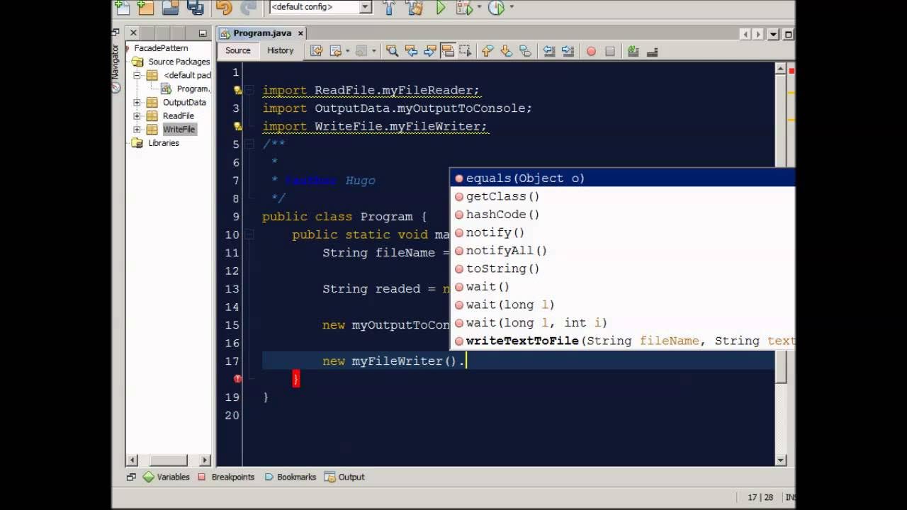 Facade Design Pattern - Example using Java - YouTube