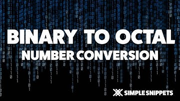 Binary to Octal Number Conversion with Decimal Point | Number Systems and Conversions