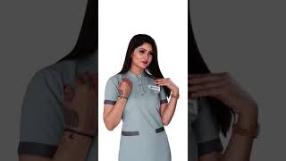 Uniscrubs Nurse Uniform Designed For Ultimate Professionalism And Comfort In Mandarin Collar.