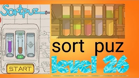 level 26 - sortpuz game 🎮 / puzzle game।। puzzle master
