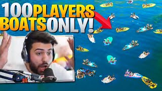 I Told 100 Streamsnipers To WIN Using ONLY BOATS! (Fortnite Battle Royale Chapter 2)