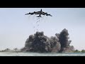 Scary US B-52 Drops Tons of Bombs On Small Island In Middle of the Ocean