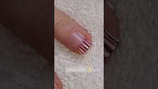 Waterfall FRENCH NAILS -  Easy &amp; Fun NAIL ART Designs - #shorts