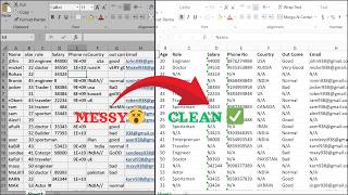 Clean Messy Excel Data in 1 Click | Save Hours Instantly
