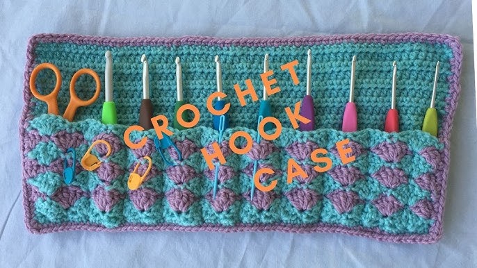 CROCHET CASE, how to crochet a holder for crochet hooks. 