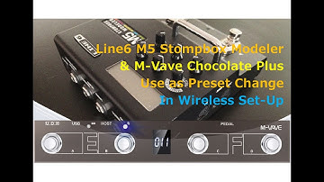 Line 6 M5 Tutorial | Patch Change using M-Vave chocolate midi footswitch