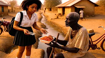 poor orphan-gave her school fees to a homeless poor beggar unaware he is the father of a billionaire
