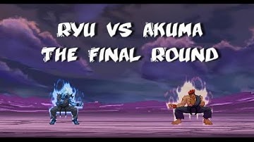 Ryu vs Akuma Final Round! - A flash animation by mysticskillz