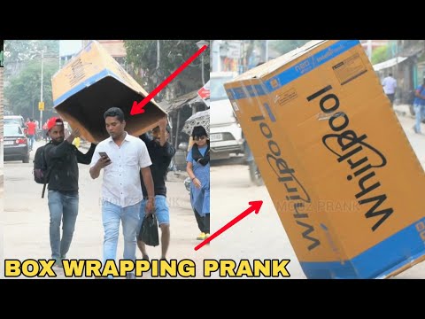 BOX WRAPPING PEOPLE PRANK || PRANK IN INDIA || MOUZ PRANK
