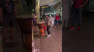 Randomly Playing Djembe On Canada Day In Downtown Toronto