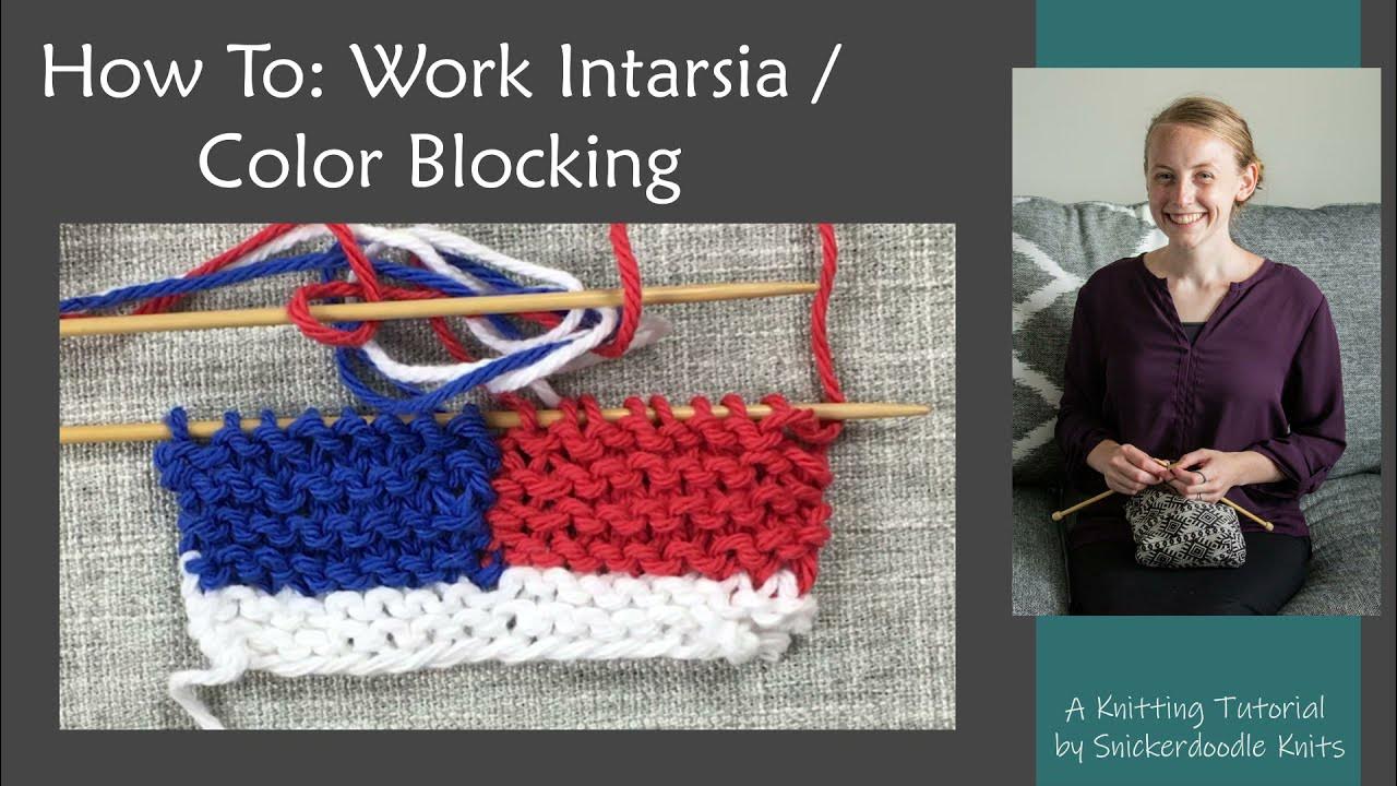 HOW TO Work Color Blocking in Knitting Using Intarsia Knitting