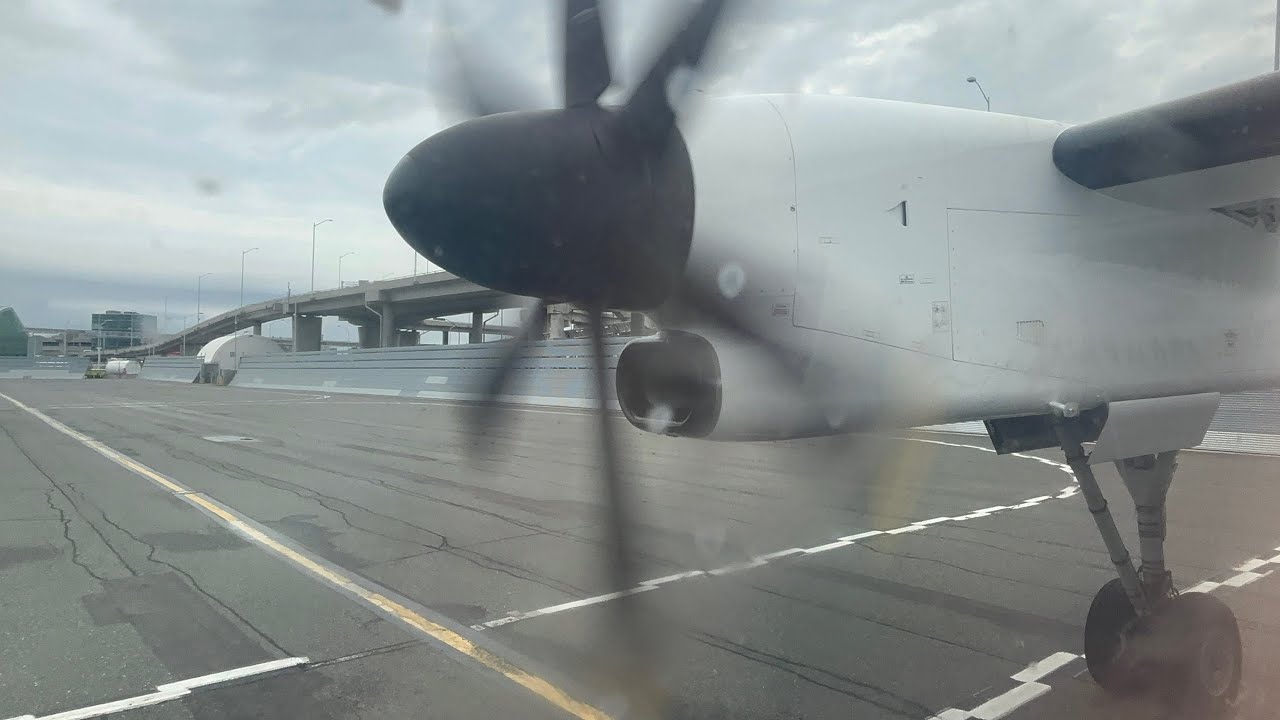 Air Canada Express (Jazz) Dash-8-400 Takeoff from Toronto Pearson (August 2024)