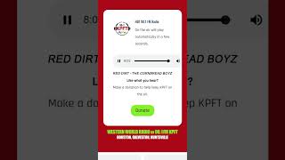 #Houston #Galveston #Huntsville #Texas #Country Western World Radio 90.1FM #KPFT Playing #RedDirt