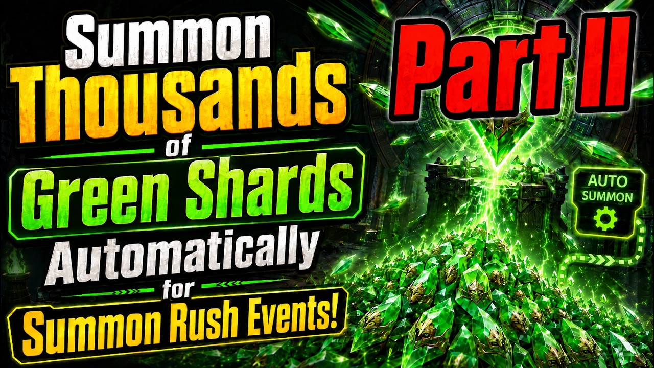 RAID: Let's Summon Hundreds / Thousands of Green Shards for Masahiro's ...