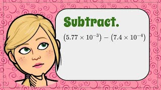 💗❤️Subtract Scientific Notation #Shorts