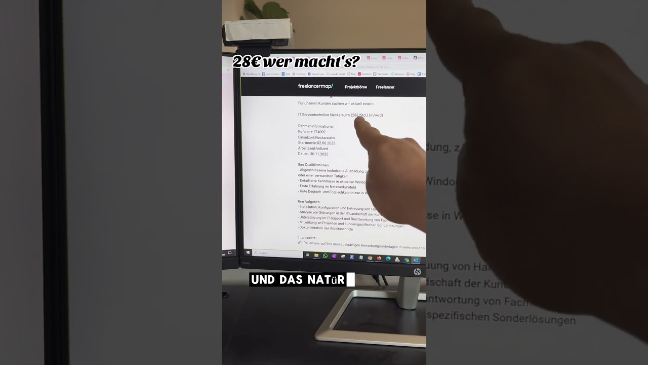 Neues Projekt für 28 € Stundensatz. Es ist krass wo die Preise aktuell hingehen. 