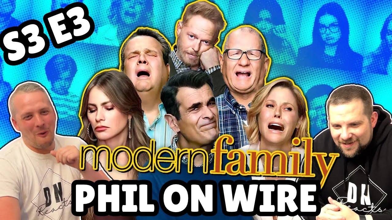 British Guys HILARIOUS Modern Family Reaction | Season 3 Episode 3 (Phil On Wire)