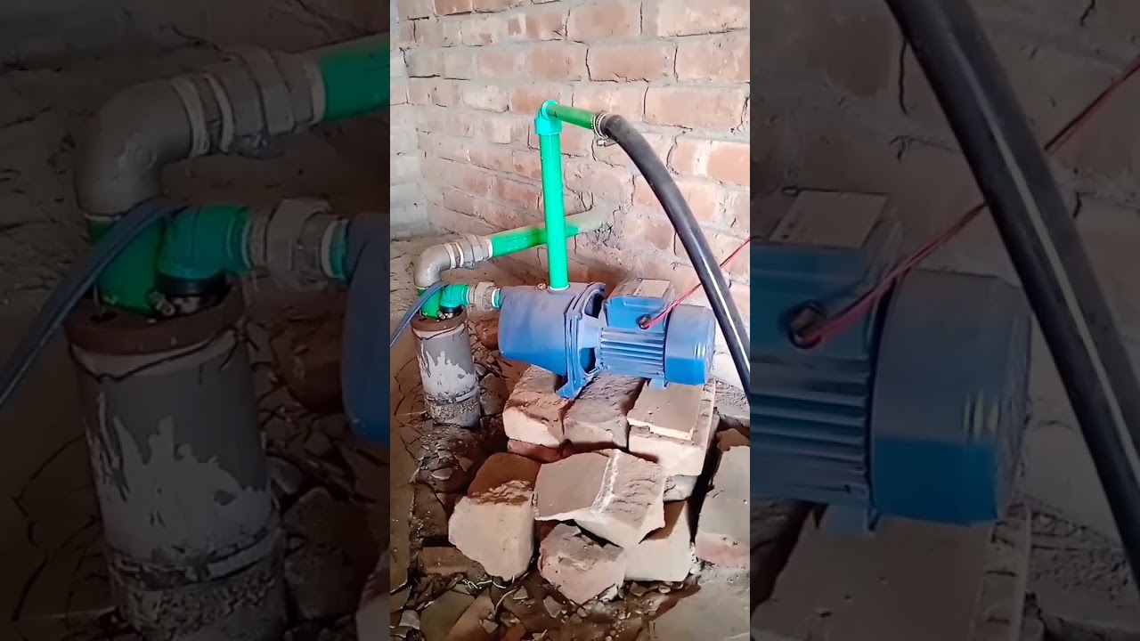 Jet pump setup with submersible submersible jet pump youtubeshorts