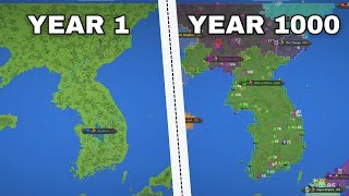 1000 YEARS in KOREA - WorldBox Timelapse