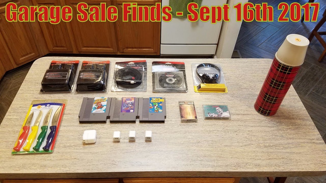 Garage Sale Finds (AWESOME NES GAME HAUL) -  Sept 16th 2017