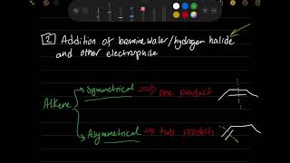 WCH11/01: Electrophilic Addition