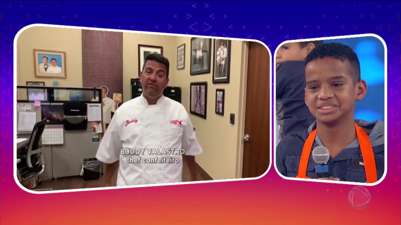 Cake Boss manda um recado para o menino confeiteiro